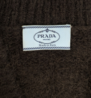 Коричневый кардиган Prada 