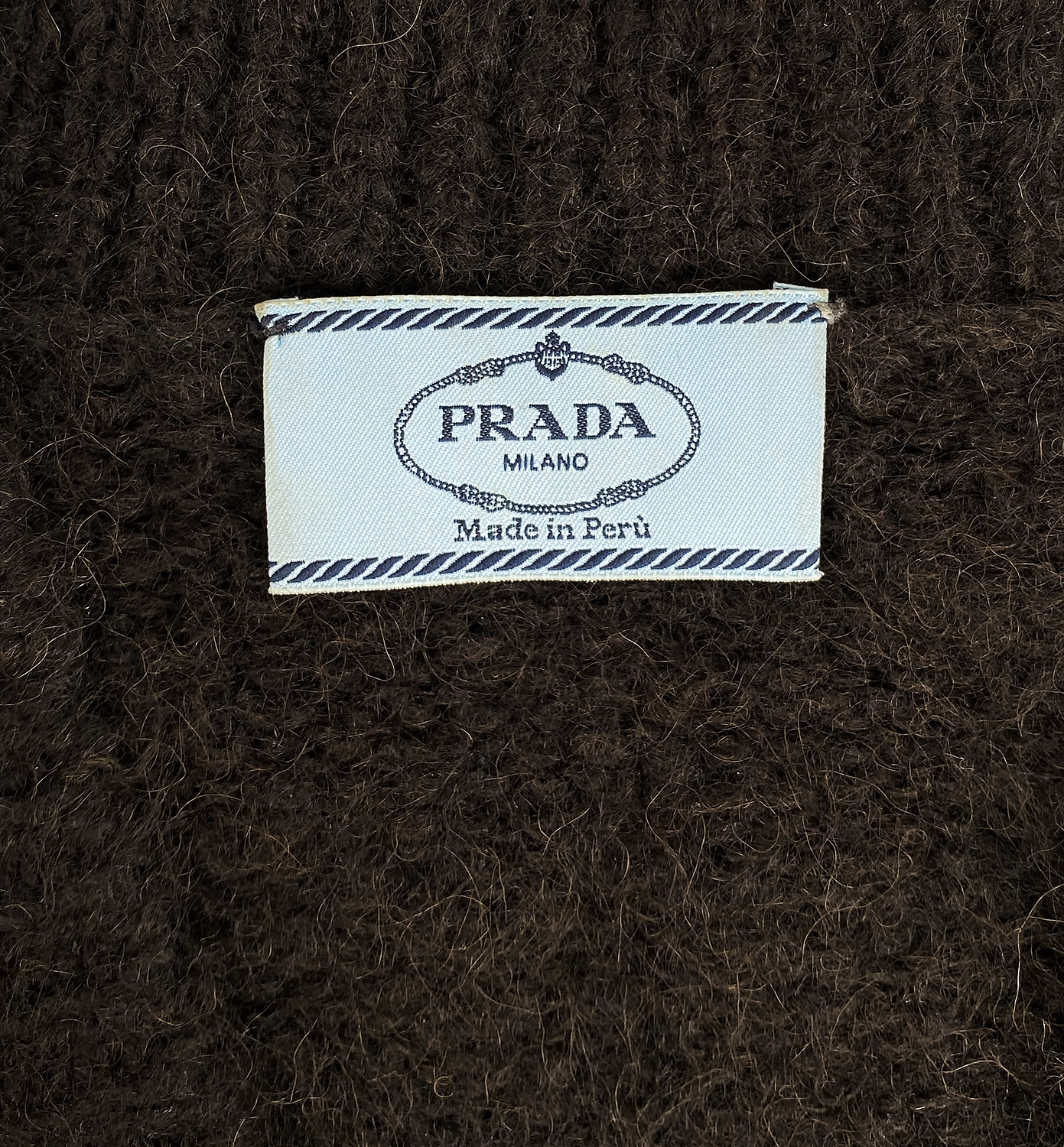 Коричневый кардиган Prada 