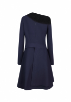 Асимметричное платье Christian Dior с оторочкой