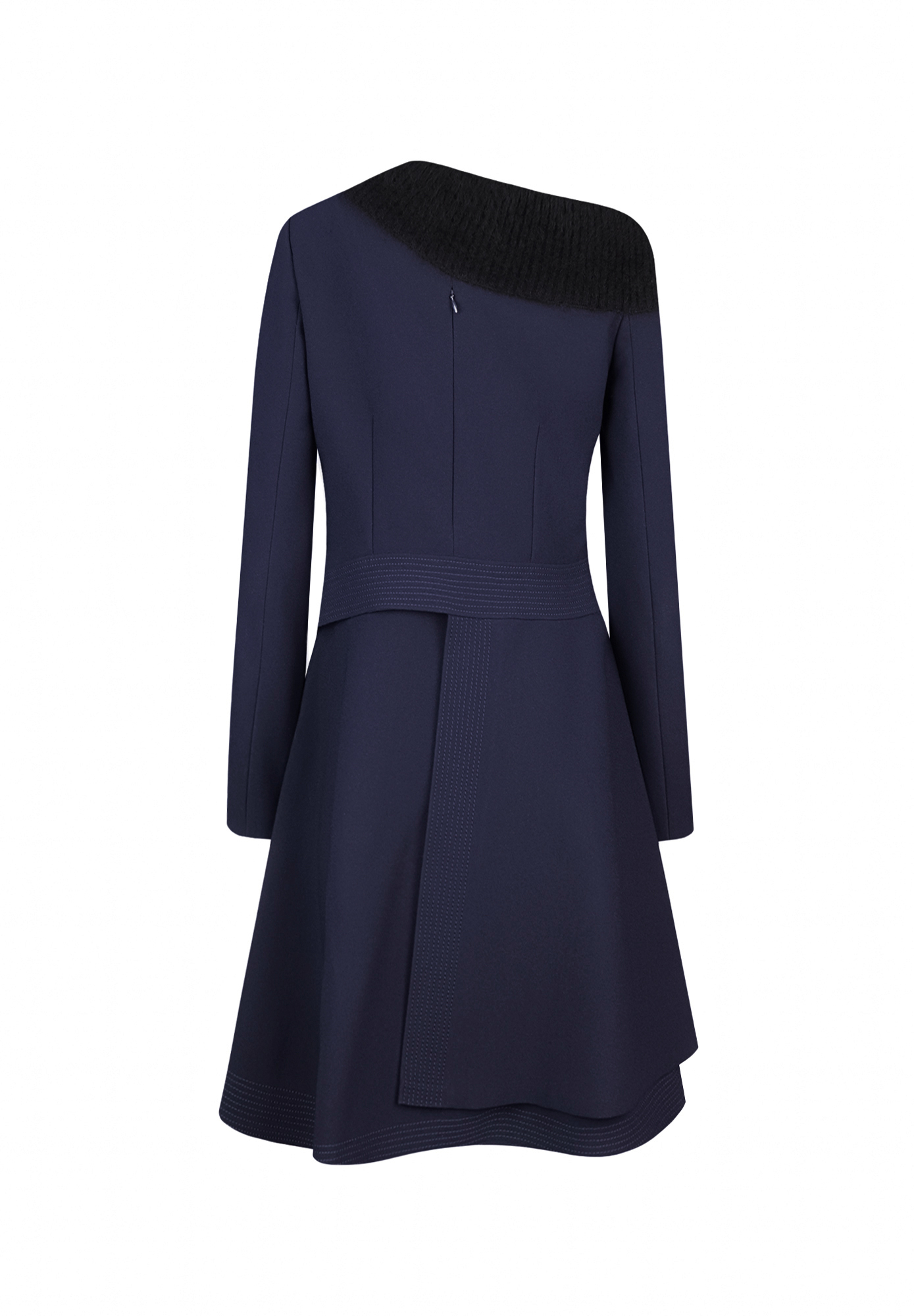 Асимметричное платье Christian Dior с оторочкой