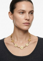 Винтажное колье Chanel с логотипами