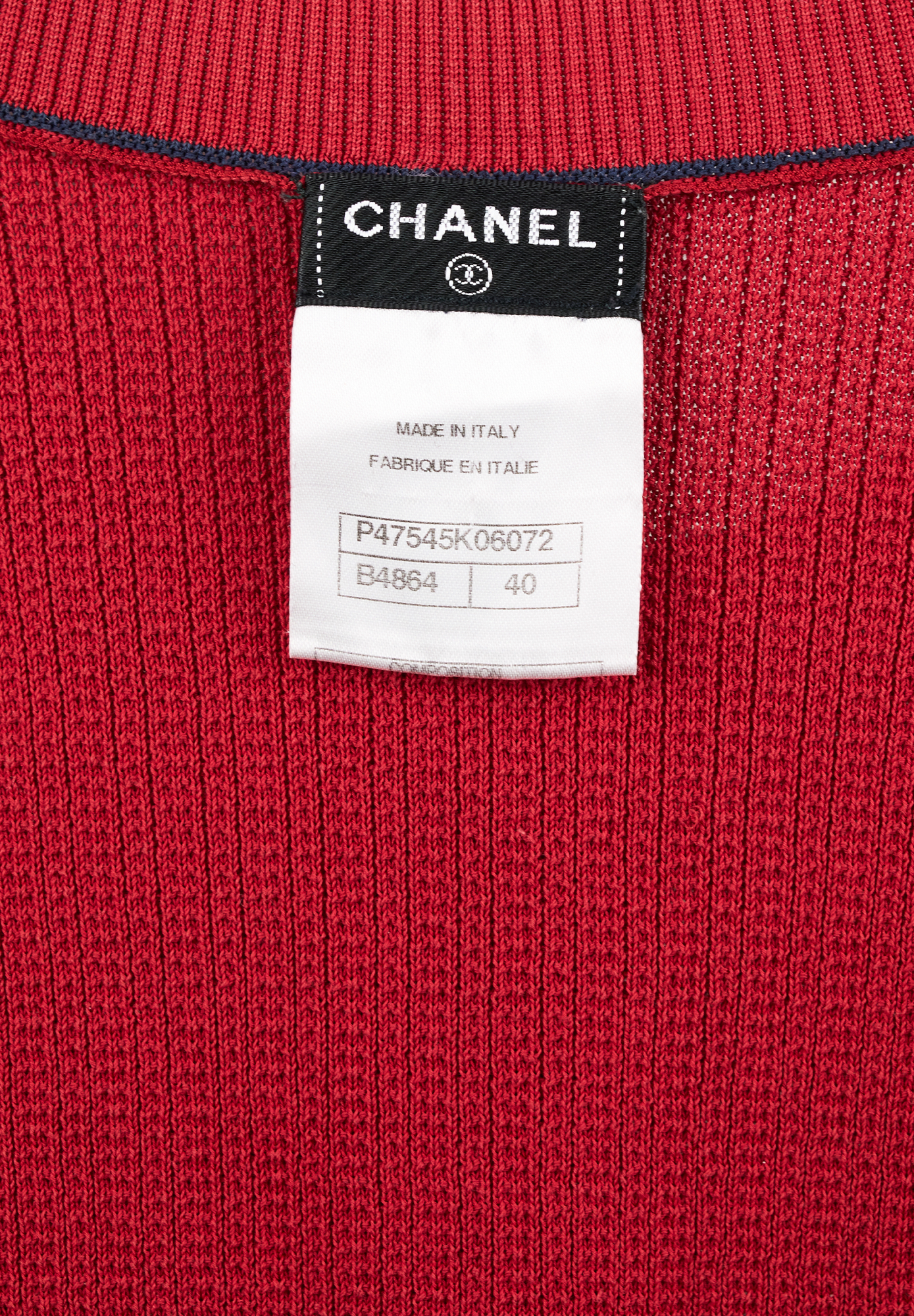 Бордовый топ Chanel 