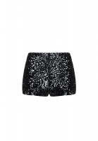 Черные шорты Saint Laurent с пайетками