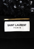 Черные шорты Saint Laurent с пайетками