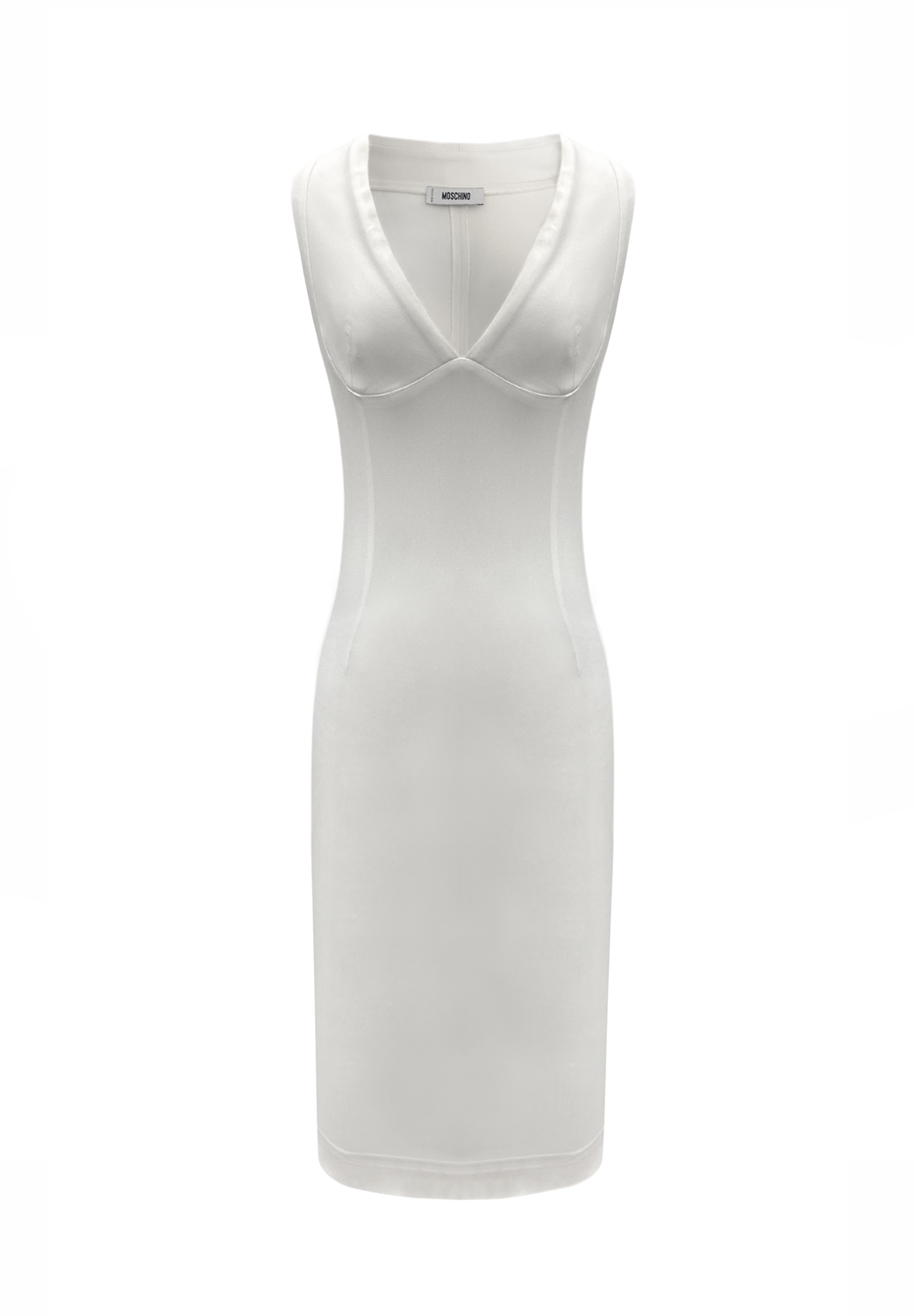 Белое платье Moschino