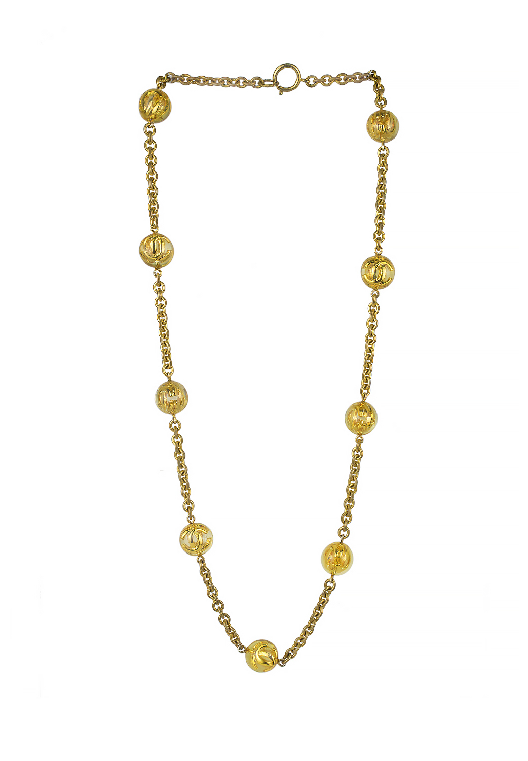 Колье Chanel с логотипами