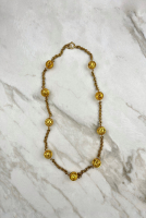 Колье Chanel с логотипами