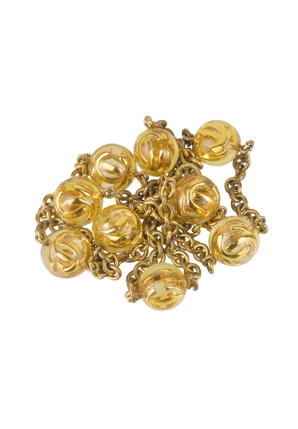 Колье Chanel с логотипами