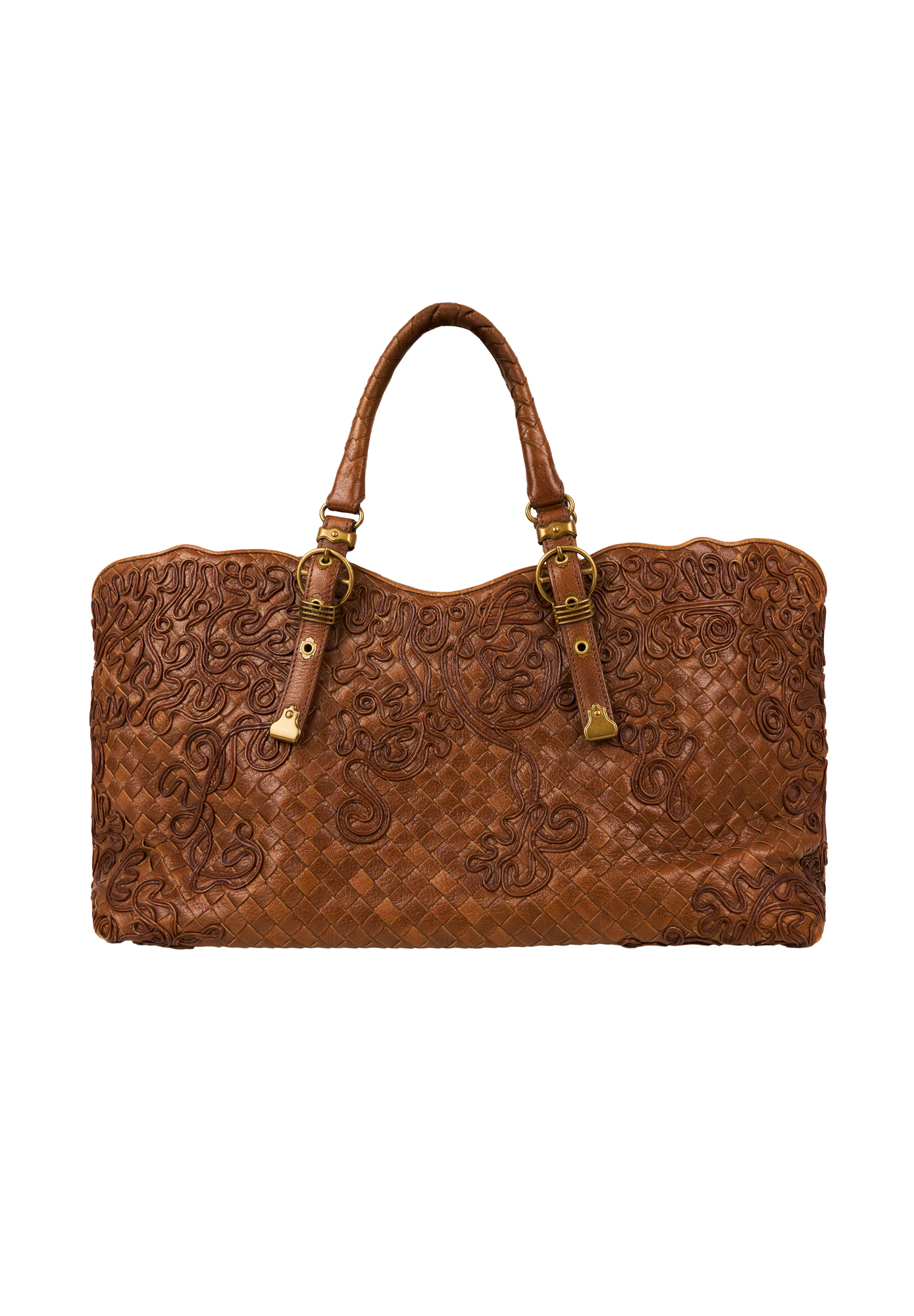 Коричневая сумка Bottega Veneta Cornely Tote