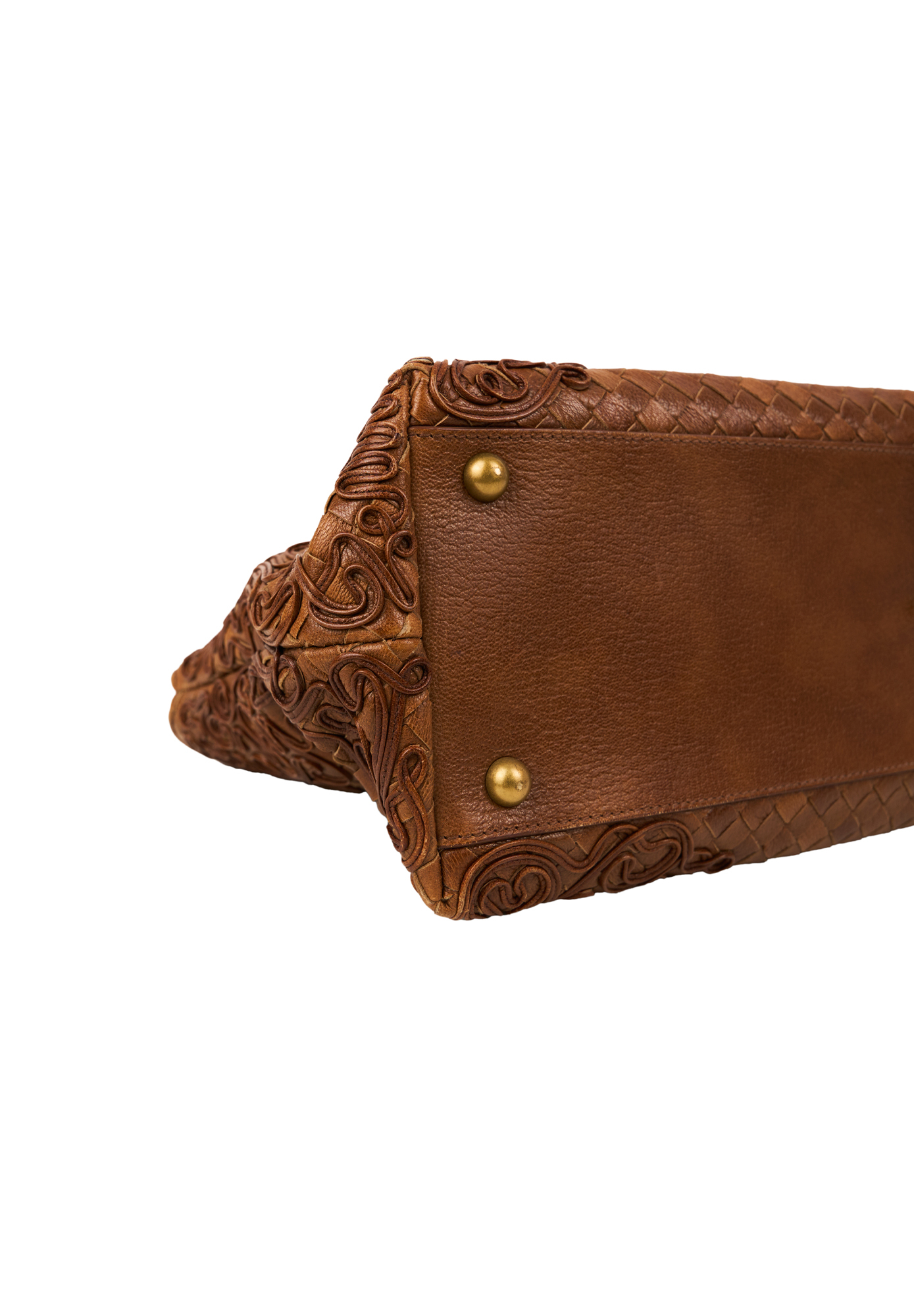 Коричневая сумка Bottega Veneta Cornely Tote