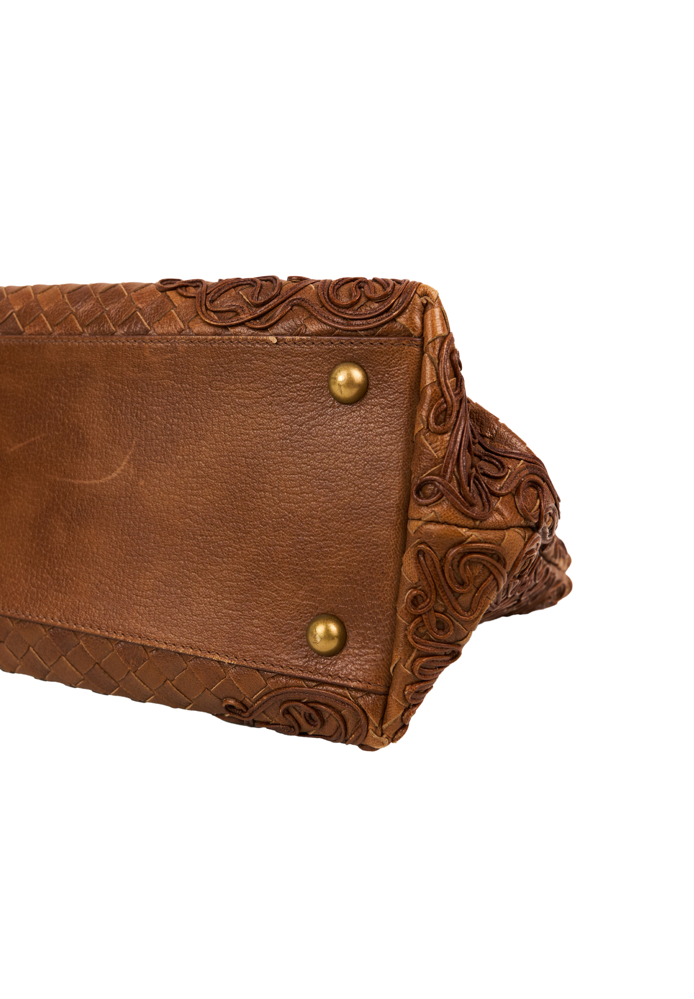 Коричневая сумка Bottega Veneta Cornely Tote