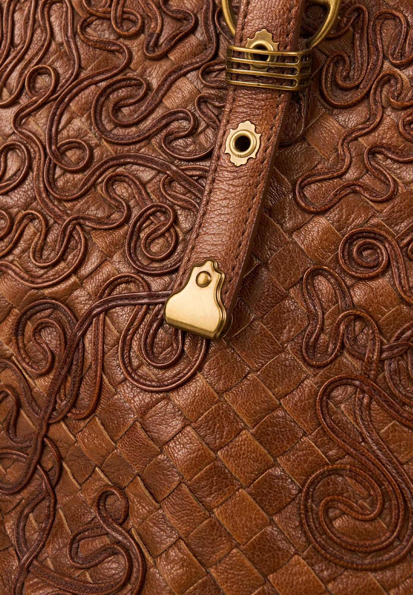 Коричневая сумка Bottega Veneta Cornely Tote