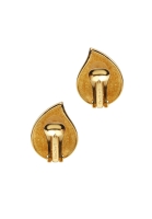 Жемчужные клипсы Christian Dior с кристаллами