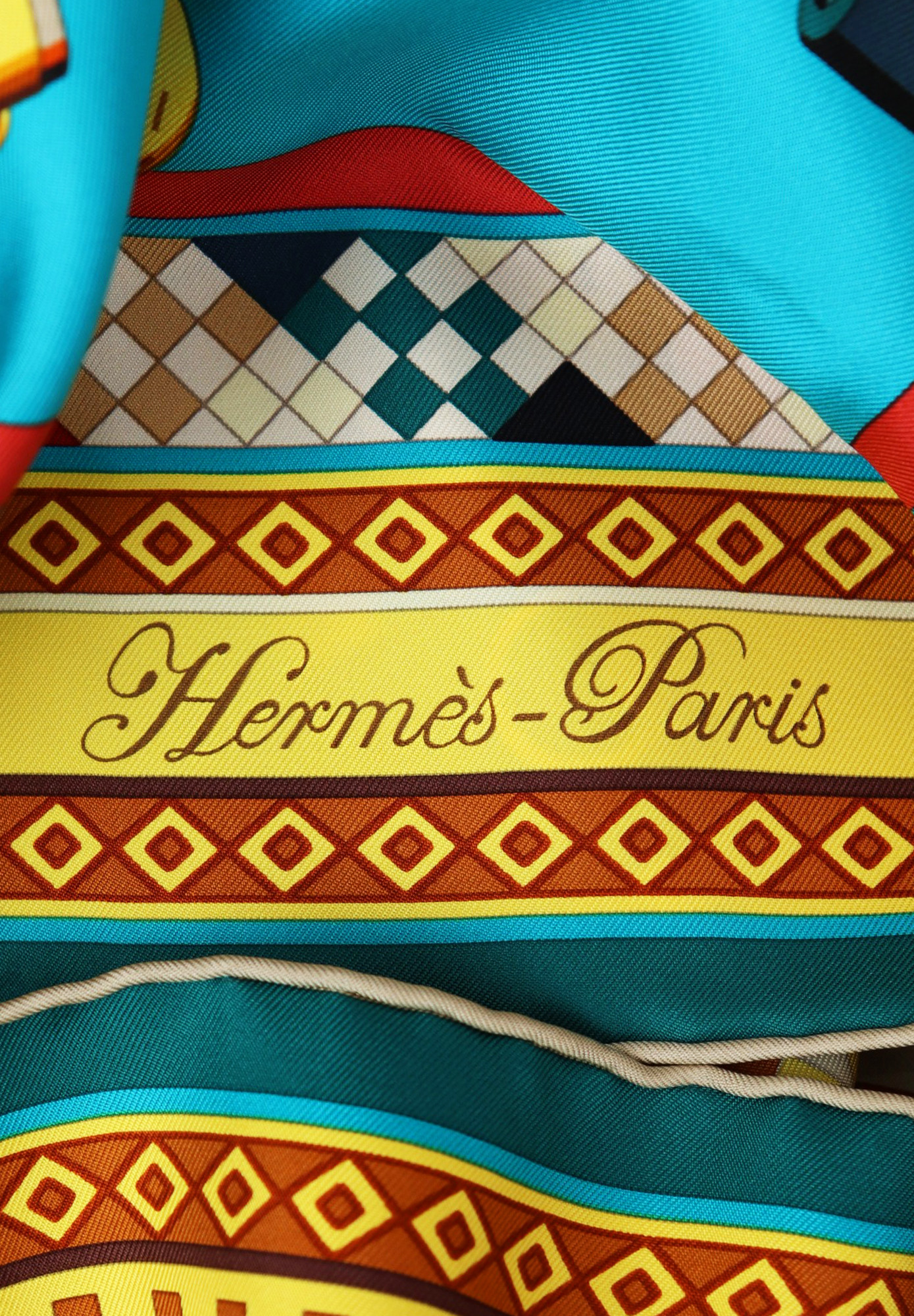 Шелковый платок Hermès Colliers de Chiens