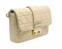 Бежевая сумка Christian Dior 