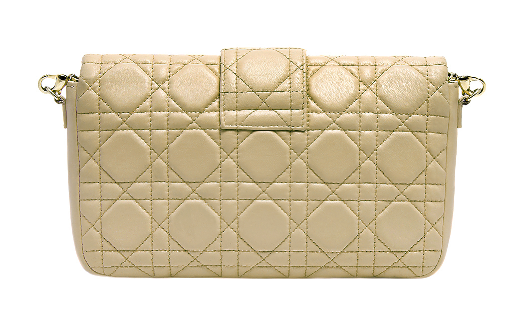 Бежевая сумка Christian Dior 