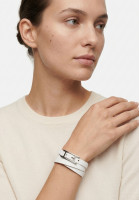 Белый браслет Hermès Hapi 3 Bracelet Swift