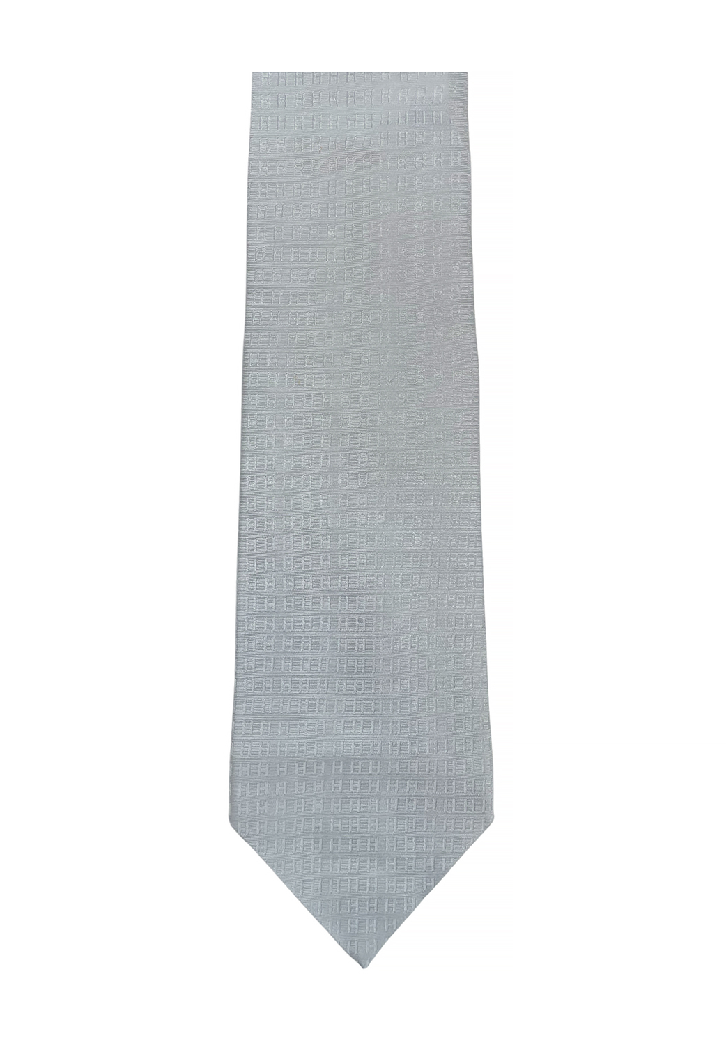 Шелковый галстук Hermès с логотипами