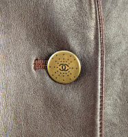 Кожаное пальто Chanel