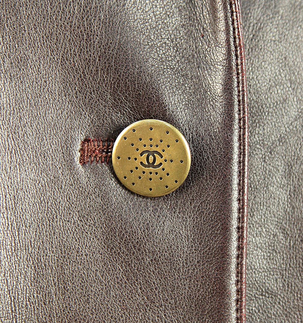 Кожаное пальто Chanel