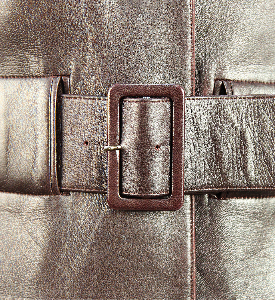 Кожаное пальто Chanel