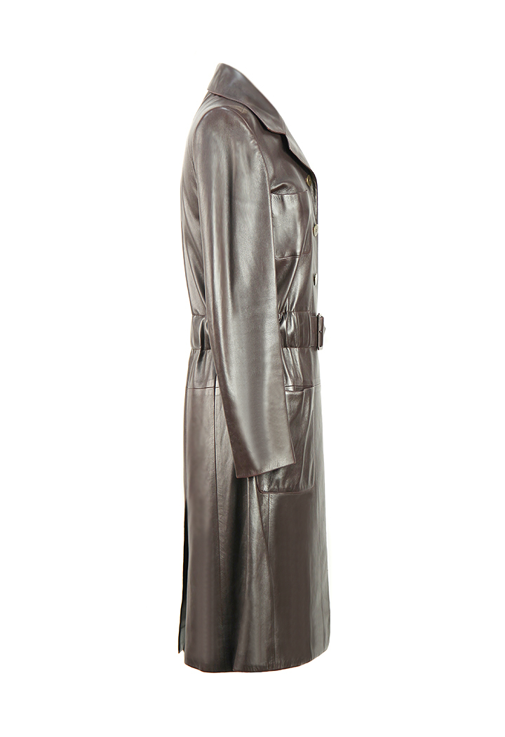 Кожаное пальто Chanel