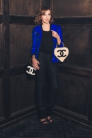 Лаковая сумка Chanel в форме сердца