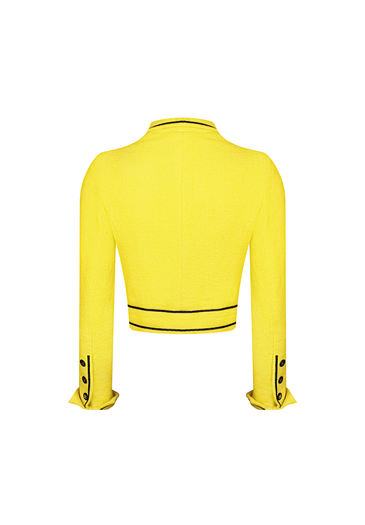 Укороченный жакет Chanel с черной окантовкой