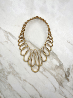 Золотистое колье Christian Dior