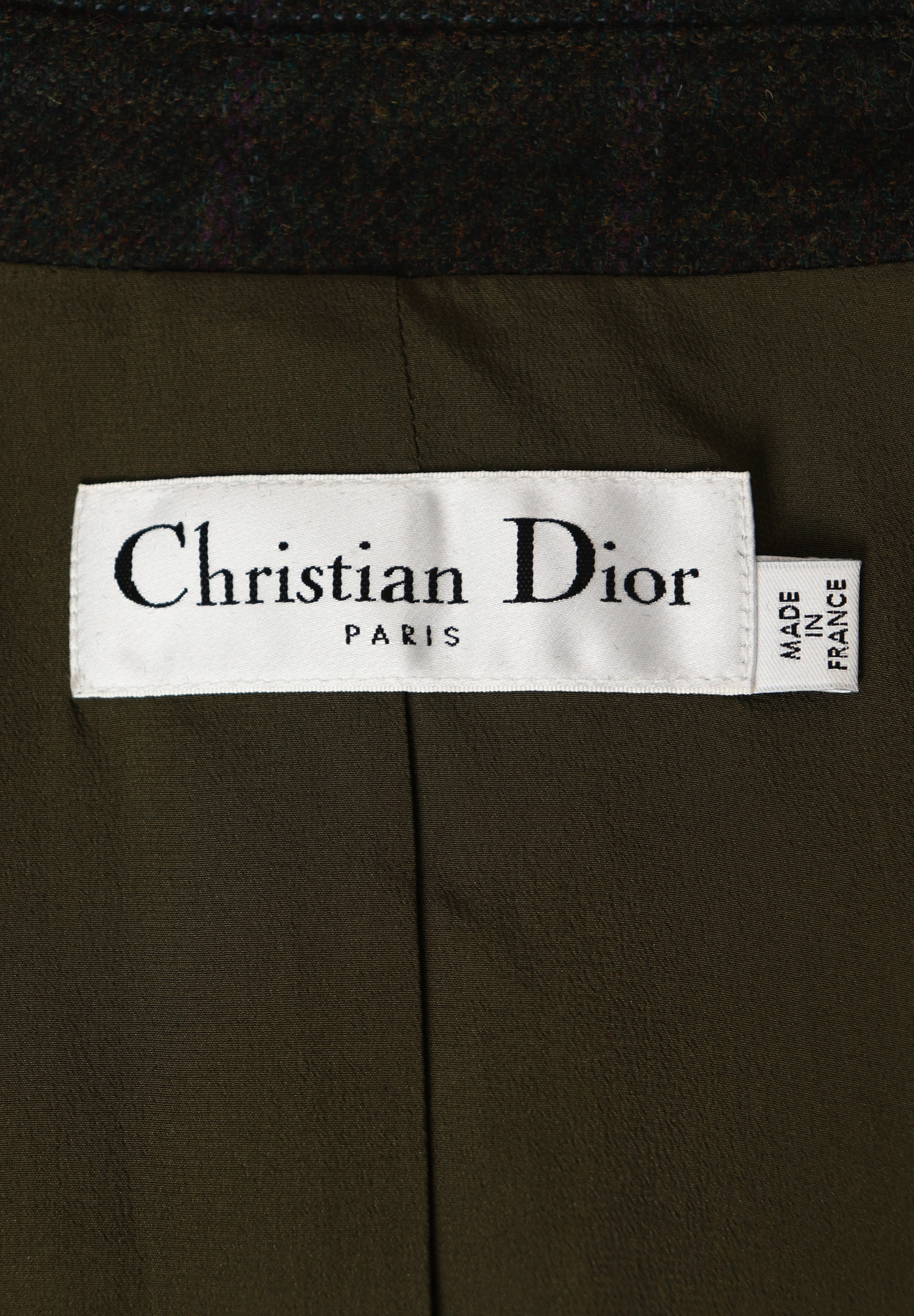 Укороченный жакет Christian Dior в клетку