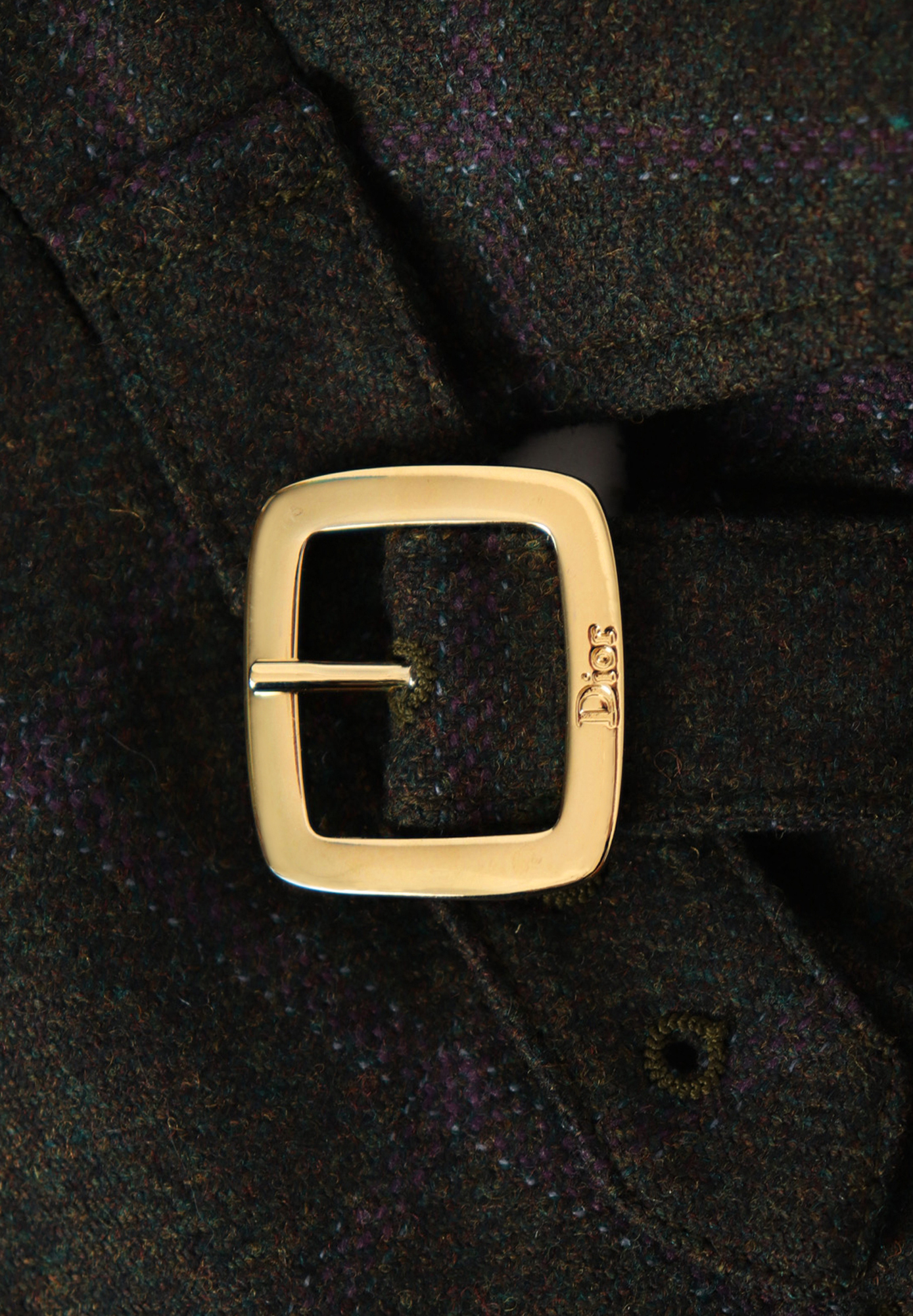 Укороченный жакет Christian Dior в клетку