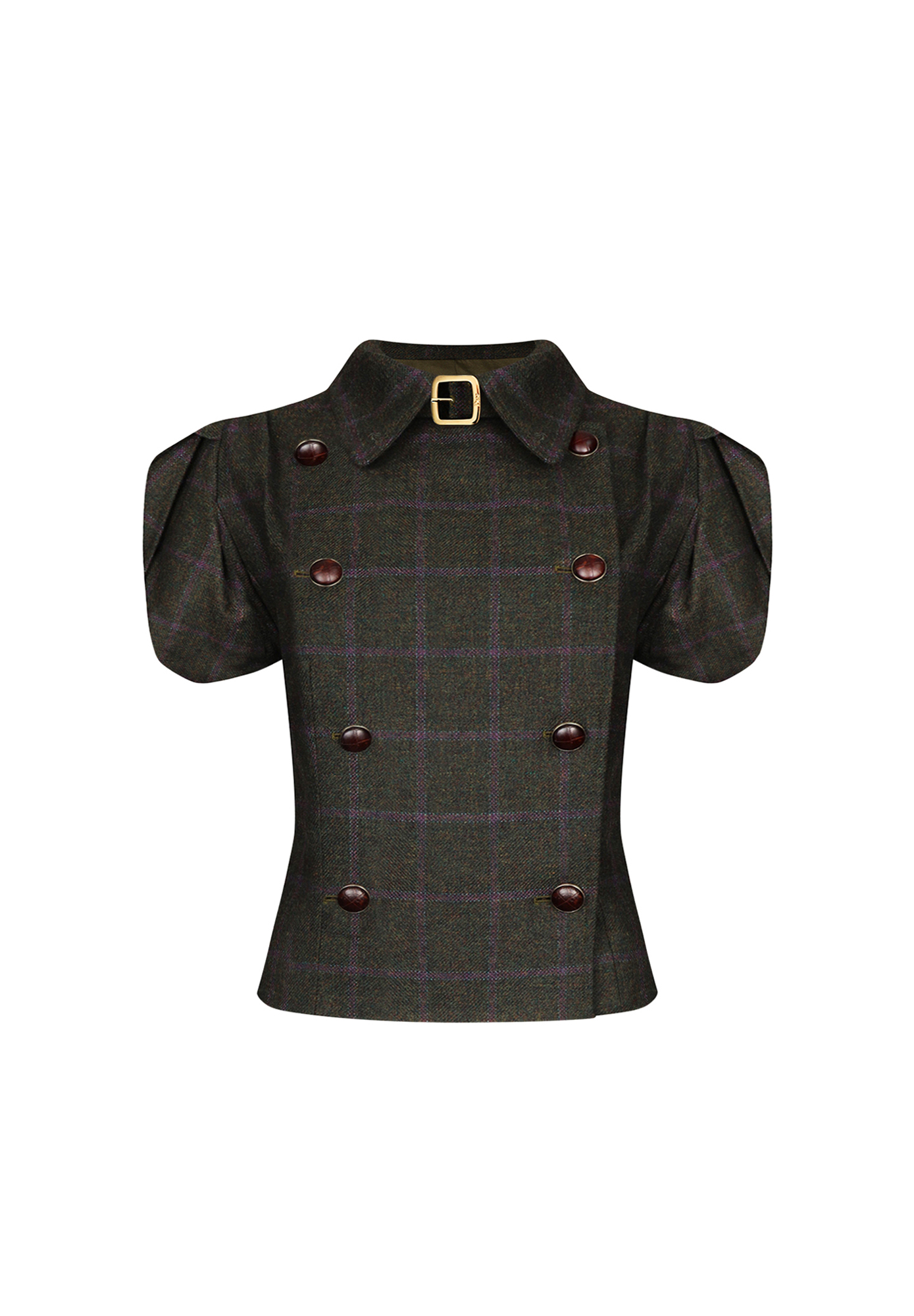 Укороченный жакет Christian Dior в клетку