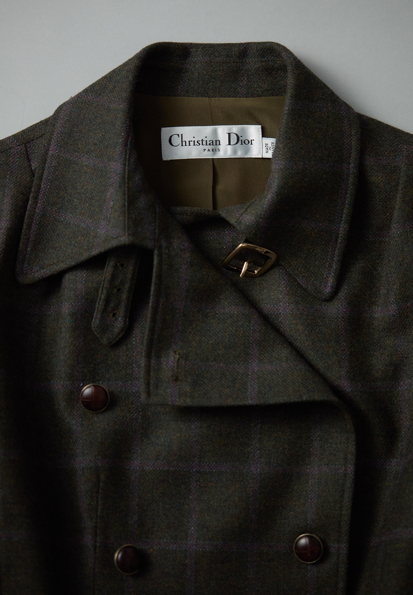 Укороченный жакет Christian Dior в клетку