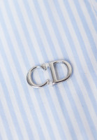 Голубое платье Christian Dior в полоску