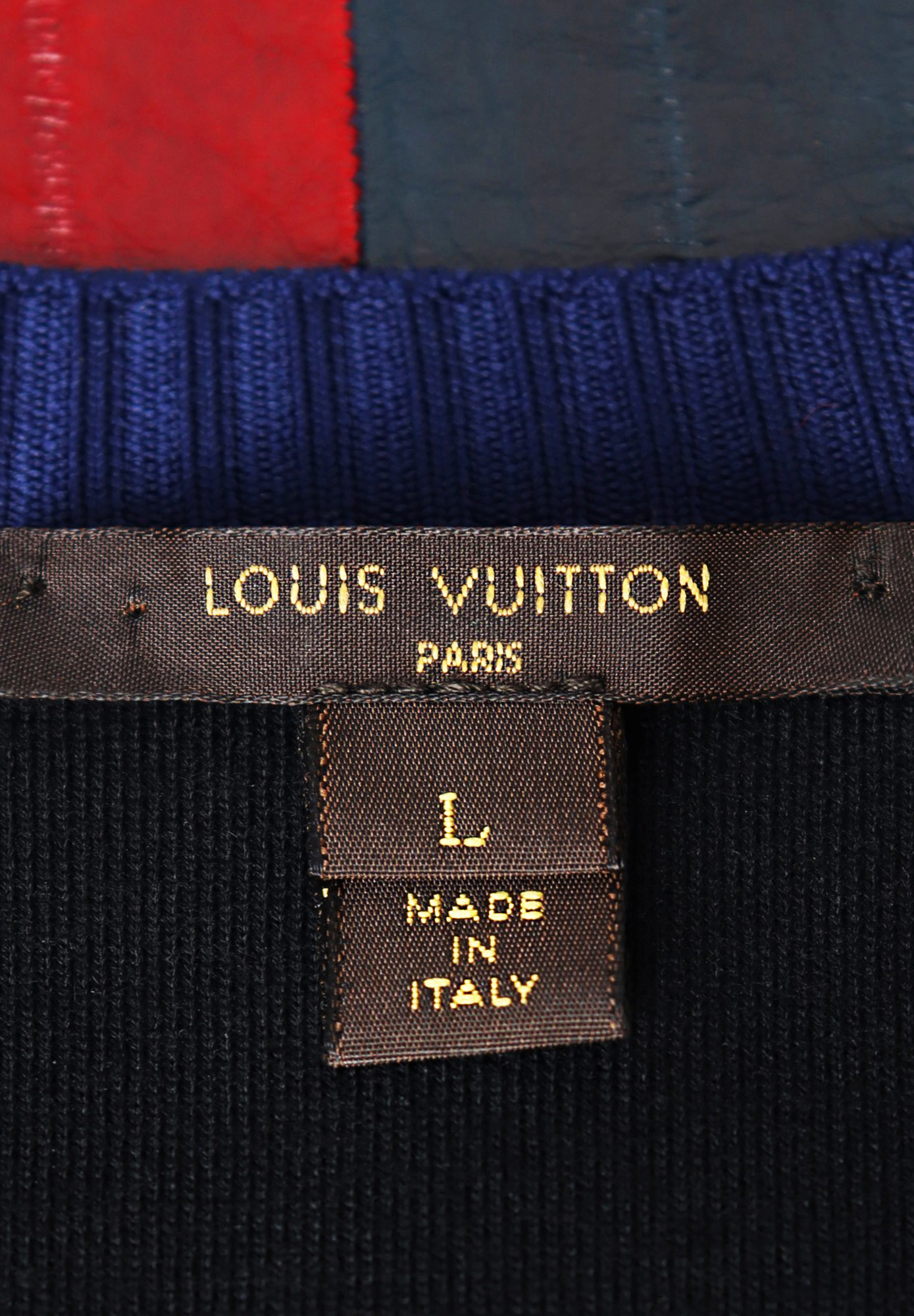 Платье Louis Vuitton с кожаными вставками