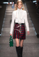 Платье Louis Vuitton с кожаными вставками