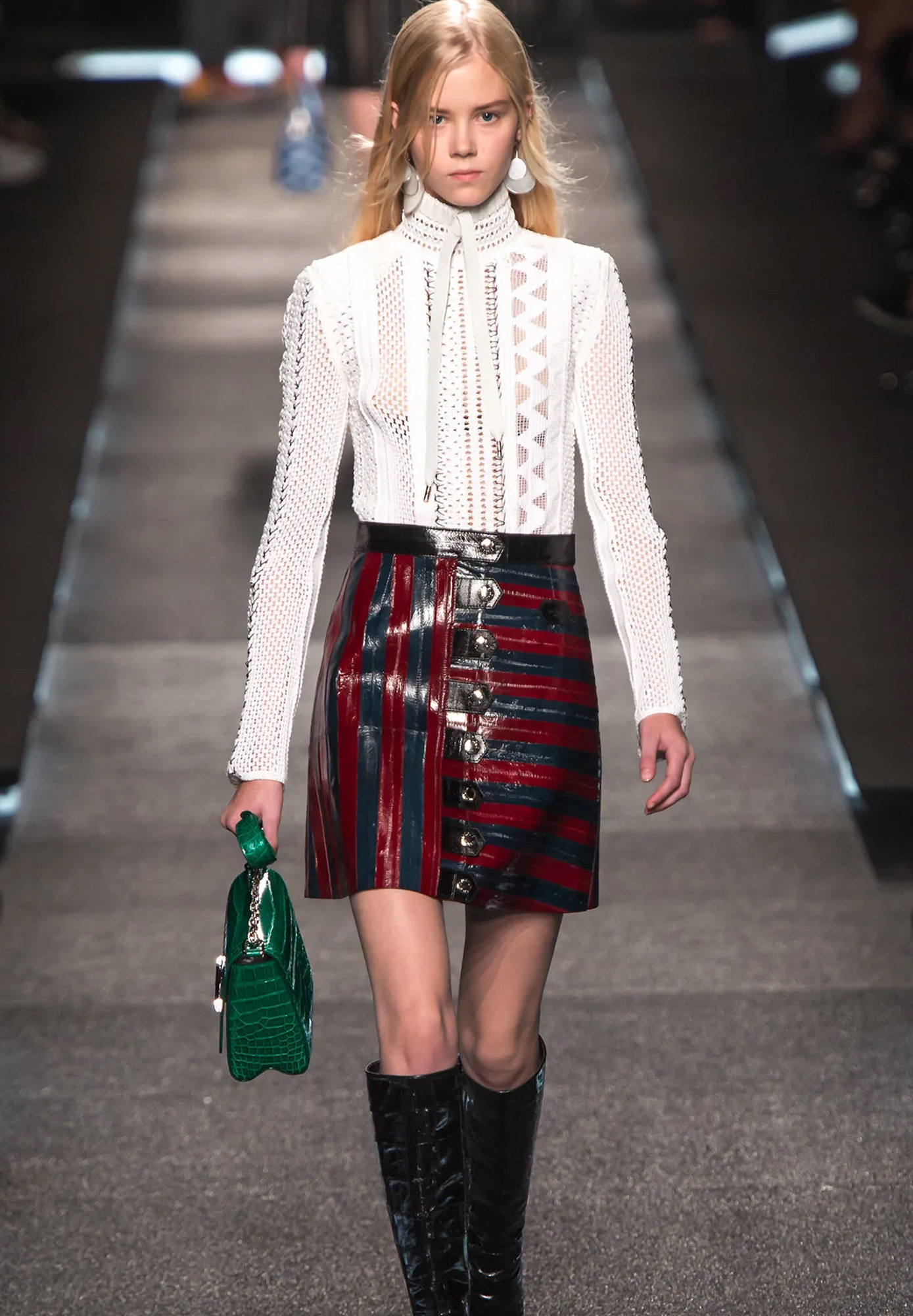 Платье Louis Vuitton с кожаными вставками
