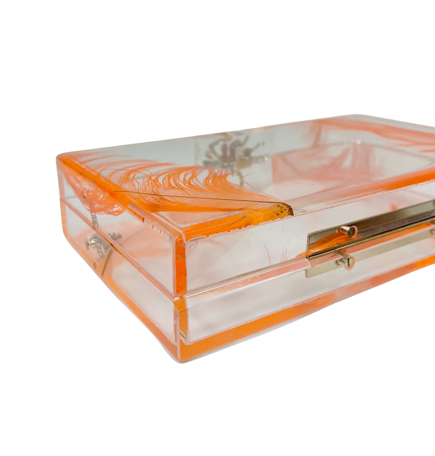 Клатч Charlotte Olympia с перьями