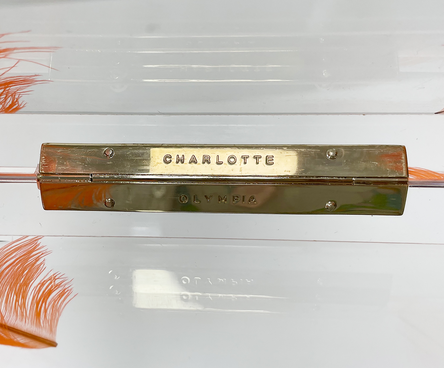 Клатч Charlotte Olympia с перьями