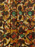 Юбка Saint Laurent с золотистым орнаментом