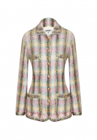 Нежно-пастельный твидовый жакет Chanel