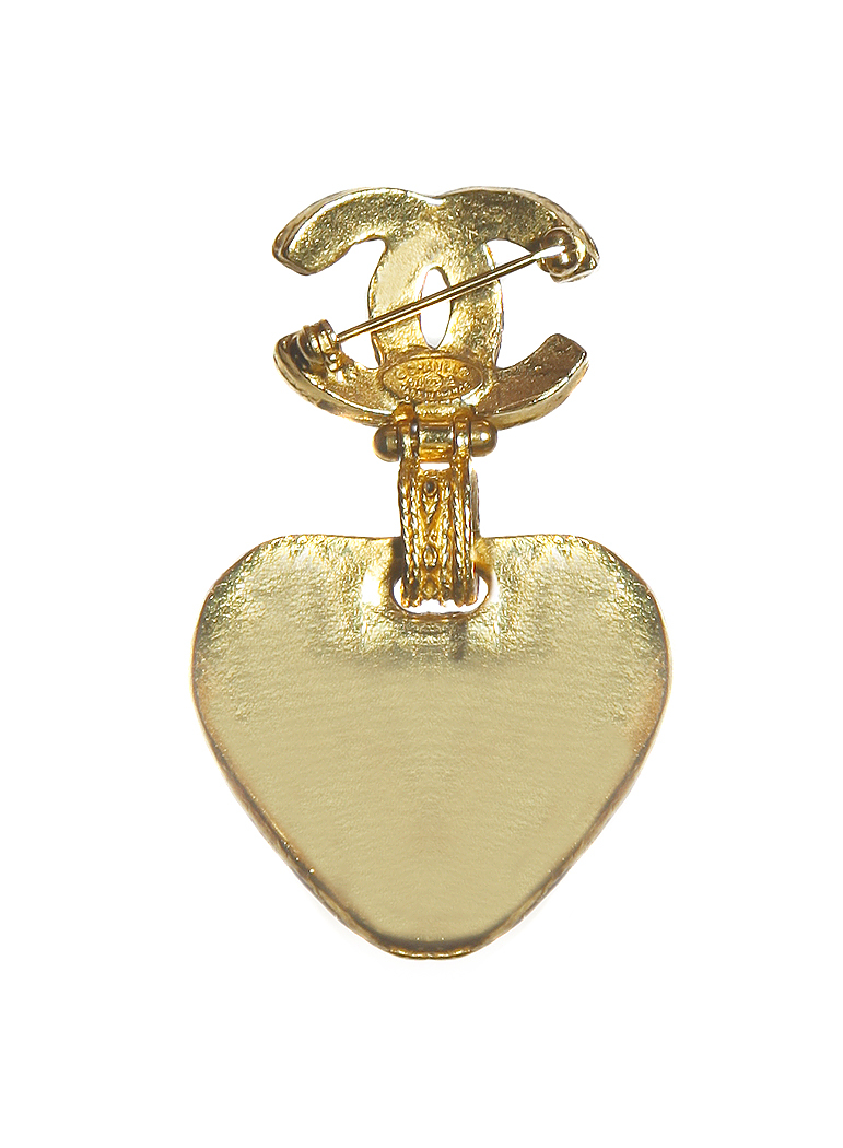 Барочная брошь Chanel с кристаллом Gripoix