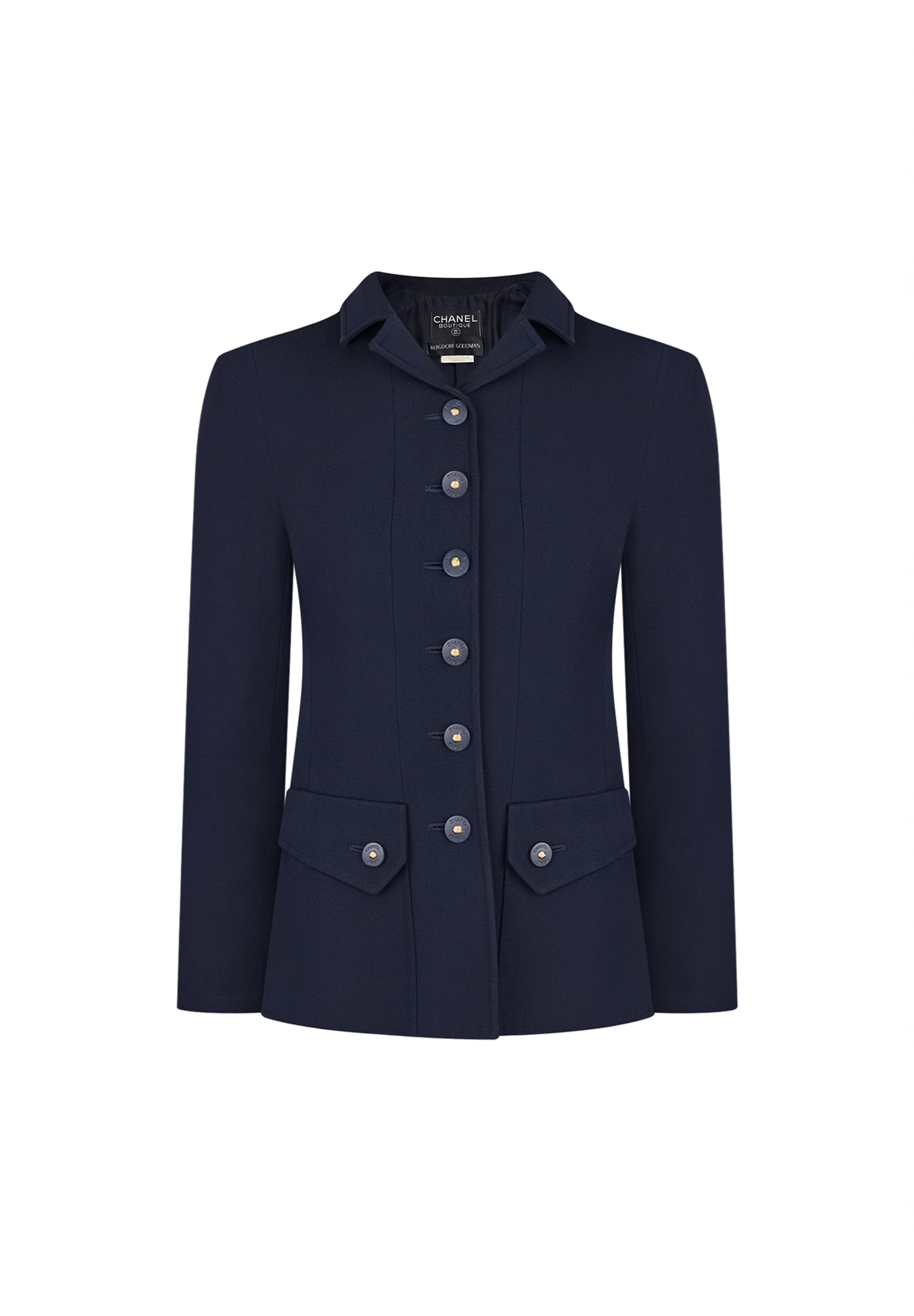 Темно-синий жакет Chanel