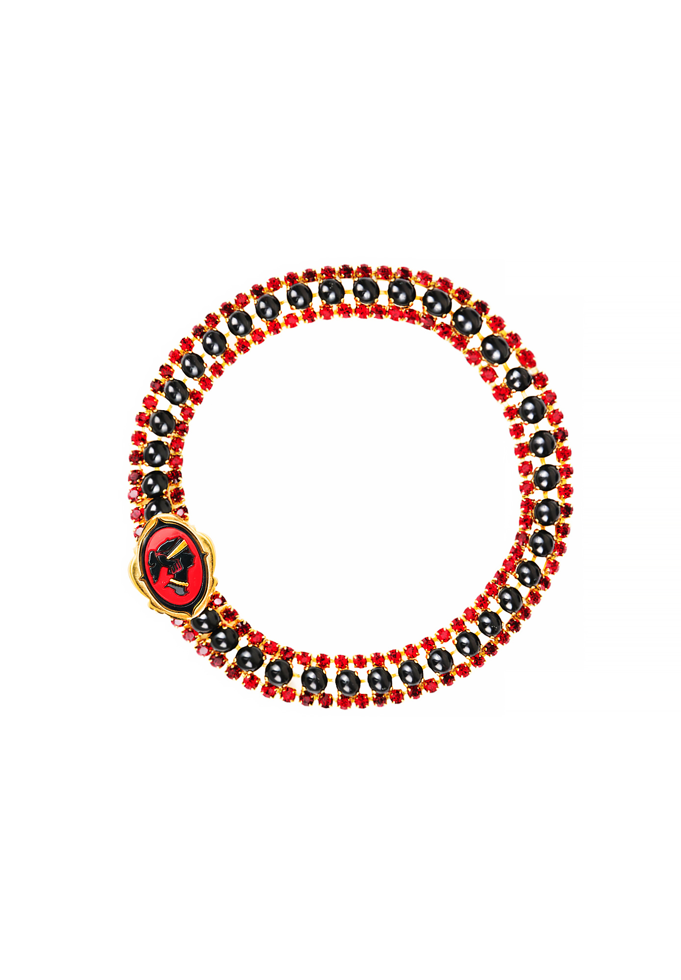 Колье Miu Miu с кристаллами