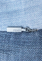 Голубое платье Fendi с окантовкой