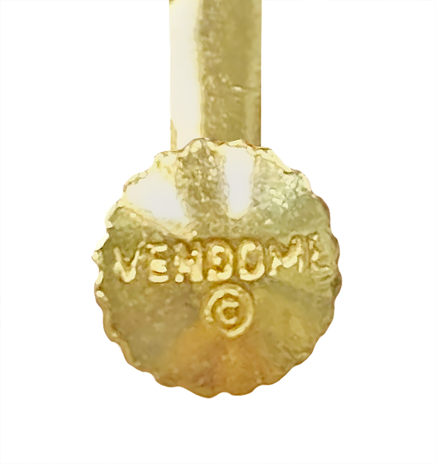 Золотистые клипсы-шары Vendome