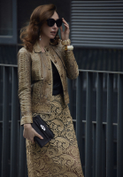 Браслет-кафф Chanel с позолотой