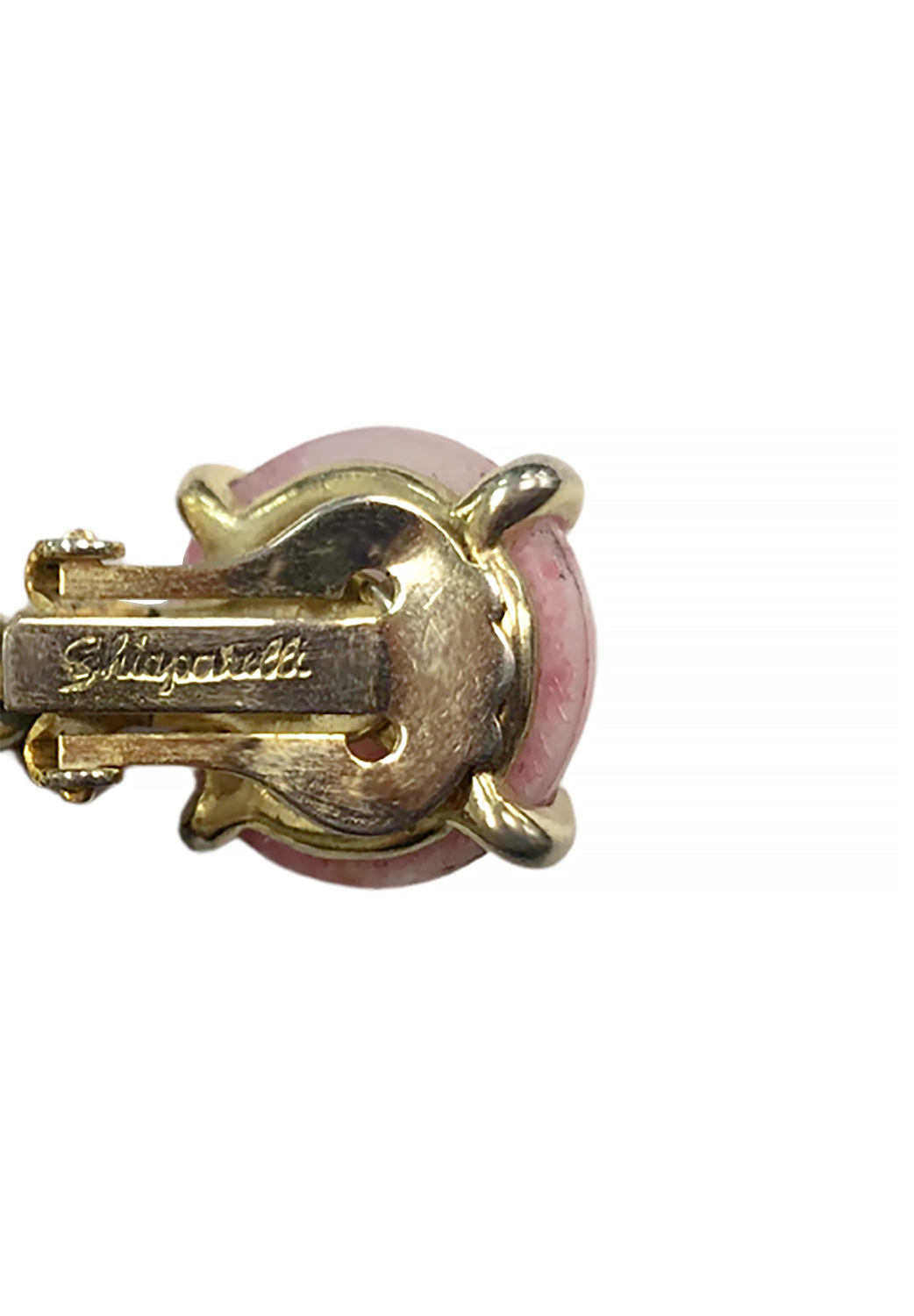 Клипсы Elsa Schiaparelli с кабошонами