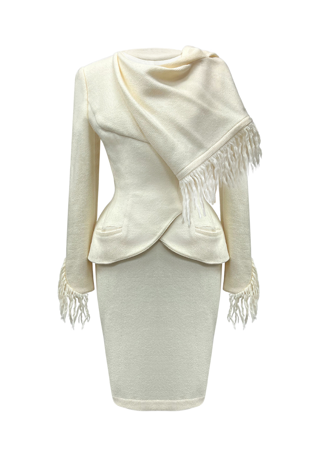 Костюм Thierry Mugler с шарфом