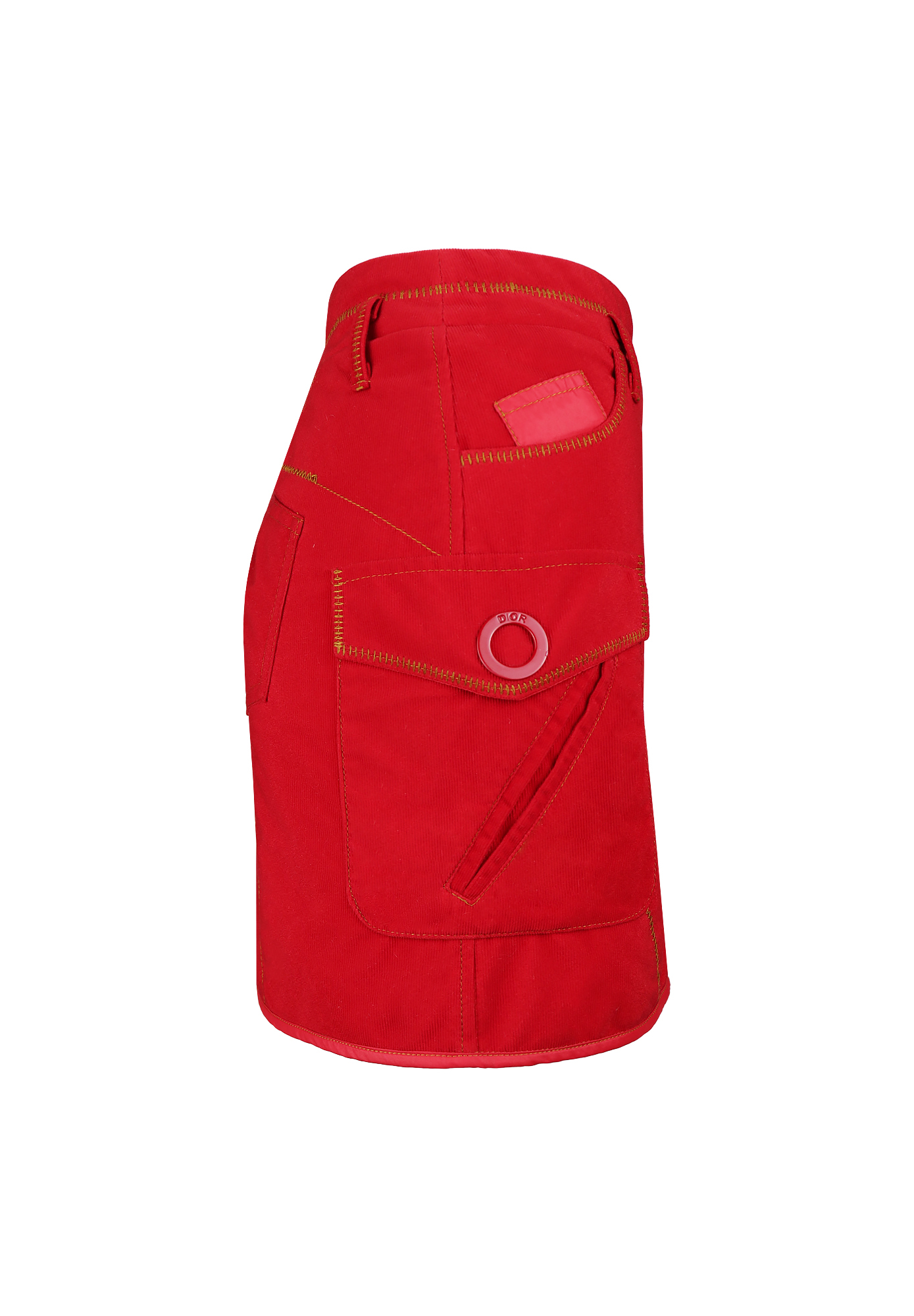 Красная мини-юбка Christian Dior